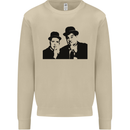 Dick and Doof Aka Laurel & Hardy Mens Sweatshirt Jumper Sand