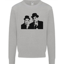 Dick and Doof Aka Laurel & Hardy Mens Sweatshirt Jumper Sports Grey