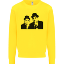 Dick and Doof Aka Laurel & Hardy Mens Sweatshirt Jumper Yellow