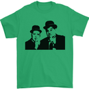 Dick and Doof Aka Laurel & Hardy Mens T-Shirt Cotton Gildan Irish Green