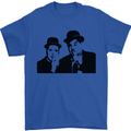 Dick and Doof Aka Laurel & Hardy Mens T-Shirt Cotton Gildan Royal Blue