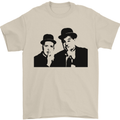 Dick and Doof Aka Laurel & Hardy Mens T-Shirt Cotton Gildan Sand