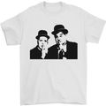 Dick and Doof Aka Laurel & Hardy Mens T-Shirt Cotton Gildan White