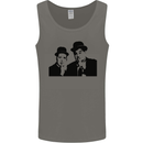 Dick and Doof Aka Laurel & Hardy Mens Vest Tank Top Charcoal