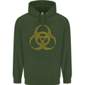 Digital Biohazard Gaming Gamer Zombie Childrens Kids Hoodie Forest Green