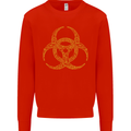 Digital Biohazard Gaming Gamer Zombie Kids Sweatshirt Jumper Bright Red