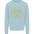 Digital Biohazard Gaming Gamer Zombie Kids Sweatshirt Jumper Light Blue