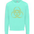 Digital Biohazard Gaming Gamer Zombie Kids Sweatshirt Jumper Peppermint