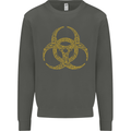Digital Biohazard Gaming Gamer Zombie Kids Sweatshirt Jumper Storm Grey