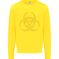 Digital Biohazard Gaming Gamer Zombie Kids Sweatshirt Jumper Yellow