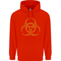 Digital Biohazard Gaming Gamer Zombie Mens 80% Cotton Hoodie Bright Red