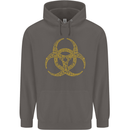 Digital Biohazard Gaming Gamer Zombie Mens 80% Cotton Hoodie Charcoal