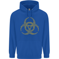 Digital Biohazard Gaming Gamer Zombie Mens 80% Cotton Hoodie Royal Blue