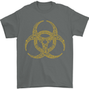 Digital Biohazard Gaming Gamer Zombie Mens T-Shirt Cotton Gildan Charcoal