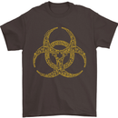 Digital Biohazard Gaming Gamer Zombie Mens T-Shirt Cotton Gildan Dark Chocolate
