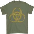 Digital Biohazard Gaming Gamer Zombie Mens T-Shirt Cotton Gildan Military Green