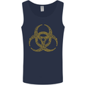 Digital Biohazard Gaming Gamer Zombie Mens Vest Tank Top Navy Blue