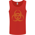 Digital Biohazard Gaming Gamer Zombie Mens Vest Tank Top Red