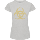 Digital Biohazard Gaming Gamer Zombie Womens Petite Cut T-Shirt Sports Grey