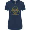 Digital Biohazard Gaming Gamer Zombie Womens Wider Cut T-Shirt Navy Blue
