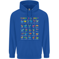 Dinosaur Alphabet T-Rex Funny Childrens Kids Hoodie Royal Blue