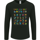 Dinosaur Alphabet T-Rex Funny Mens Long Sleeve T-Shirt Black