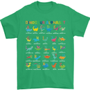 Dinosaur Alphabet T-Rex Funny Mens T-Shirt Cotton Gildan Irish Green