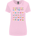 Dinosaur Alphabet T-Rex Funny Womens Wider Cut T-Shirt Light Pink