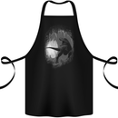 Dinosaur Cave T-Rex Cotton Apron 100% Organic Black