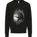 Dinosaur Cave T-Rex Kids Sweatshirt Jumper Black