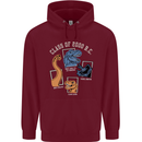 Dinosaur Class of 2000 BC Funny T-Rex Childrens Kids Hoodie Maroon