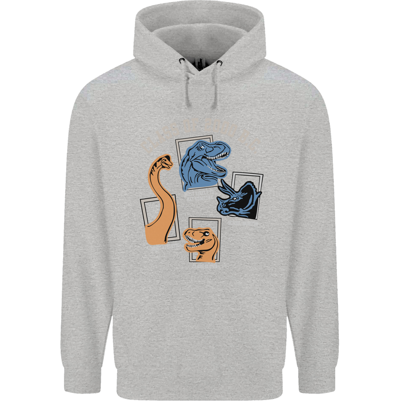 Dinosaur Class of 2000 BC Funny T-Rex Childrens Kids Hoodie Sports Grey