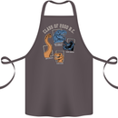 Dinosaur Class of 2000 BC Funny T-Rex Cotton Apron 100% Organic Dark Grey
