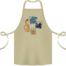 Dinosaur Class of 2000 BC Funny T-Rex Cotton Apron 100% Organic Khaki