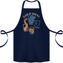 Dinosaur Class of 2000 BC Funny T-Rex Cotton Apron 100% Organic Navy Blue