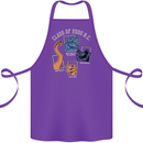 Dinosaur Class of 2000 BC Funny T-Rex Cotton Apron 100% Organic Purple