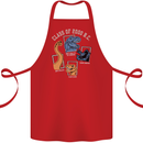 Dinosaur Class of 2000 BC Funny T-Rex Cotton Apron 100% Organic Red