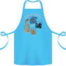Dinosaur Class of 2000 BC Funny T-Rex Cotton Apron 100% Organic Turquoise