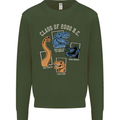 Dinosaur Class of 2000 BC Funny T-Rex Kids Sweatshirt Jumper Forest Green