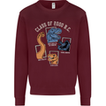 Dinosaur Class of 2000 BC Funny T-Rex Kids Sweatshirt Jumper Maroon