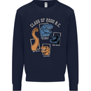 Dinosaur Class of 2000 BC Funny T-Rex Kids Sweatshirt Jumper Navy Blue
