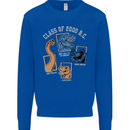 Dinosaur Class of 2000 BC Funny T-Rex Kids Sweatshirt Jumper Royal Blue