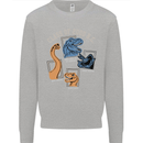 Dinosaur Class of 2000 BC Funny T-Rex Kids Sweatshirt Jumper Sports Grey