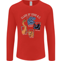 Dinosaur Class of 2000 BC Funny T-Rex Mens Long Sleeve T-Shirt Red