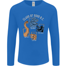Dinosaur Class of 2000 BC Funny T-Rex Mens Long Sleeve T-Shirt Royal Blue
