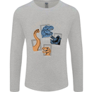 Dinosaur Class of 2000 BC Funny T-Rex Mens Long Sleeve T-Shirt Sports Grey