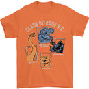 Dinosaur Class of 2000 BC Funny T-Rex Mens T-Shirt 100% Cotton Orange