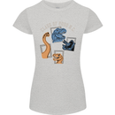 Dinosaur Class of 2000 BC Funny T-Rex Womens Petite Cut T-Shirt Sports Grey