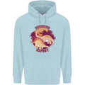 Dinosaur Expert Childrens Kids Hoodie Light Blue