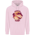 Dinosaur Expert Childrens Kids Hoodie Light Pink